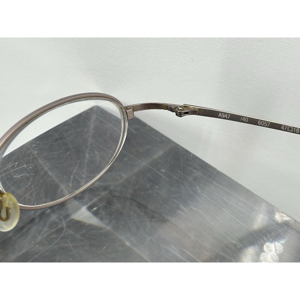 Adidas Eyeglasses A947 40 6057 Kids Gray Metal Full Rim Oval 47-18-130 (LE-3) - Picture 7 of 9
